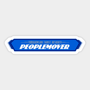 Tomorrowland Transit Authority Peoplemover Sticker